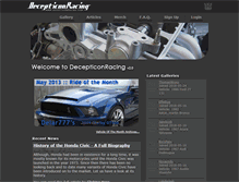 Tablet Screenshot of decepticonracing.com